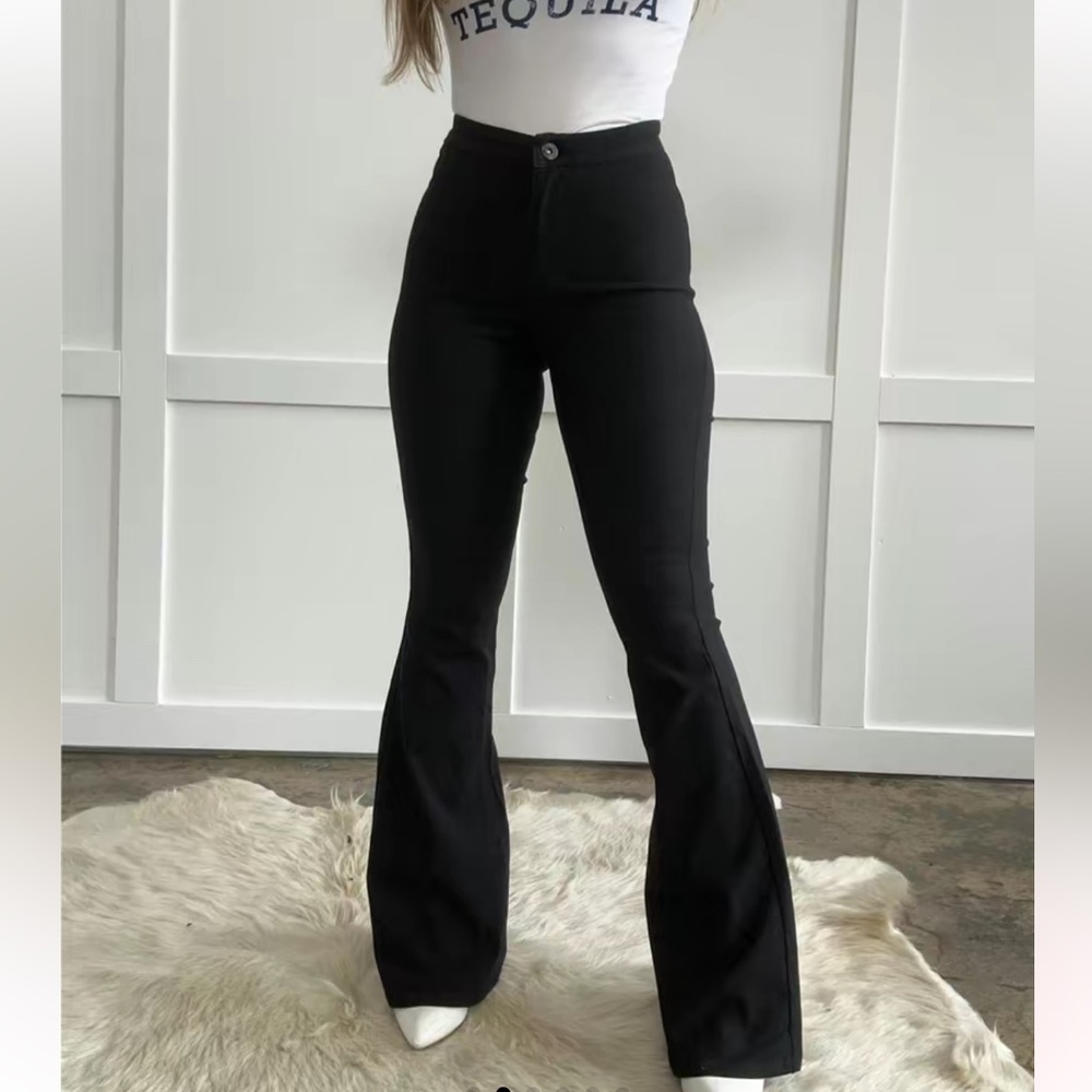 High waisted bell bottoms
